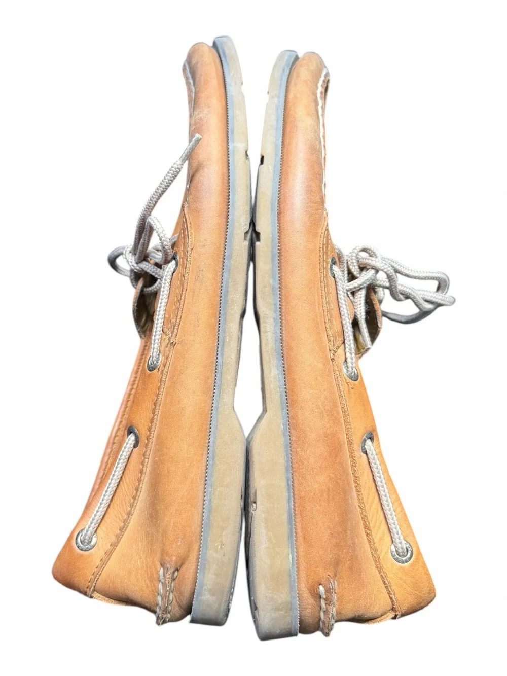 Sperry Top-Sider Men’s 10M Tan Leather Authentic Original Boat Shoes Preppy